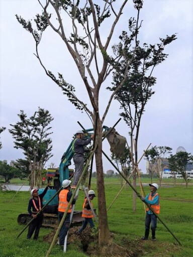 凱米颱風過後，高雄市工務局全力動員恢復交通與市容