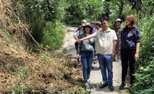 高閔琳勘查觀音山復建進度 力拚下週搶通全區登山步道