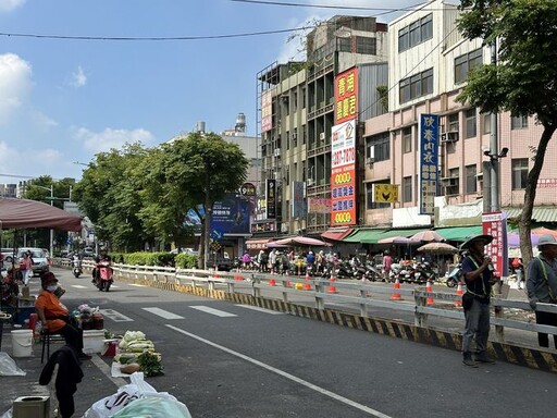 桃市府辦理「新明市場周邊市容景觀及交通改善改善計畫」 維護通行安全