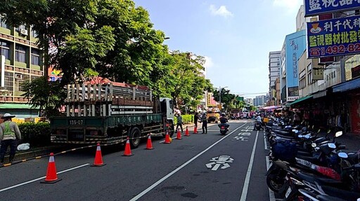 桃市府辦理「新明市場周邊市容景觀及交通改善改善計畫」 維護通行安全