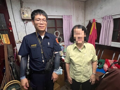 豐原警代熱心網友送物資 獨居老婦煩惱一掃而空