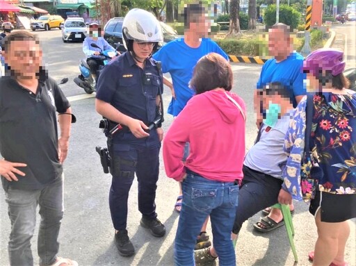 路上身體不適 南門警火速助民眾送醫