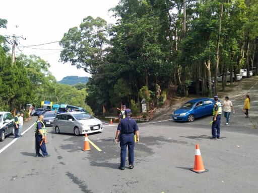 崁頂福安宮土地公聖誕 白河警交通疏導及宣導雙管齊下