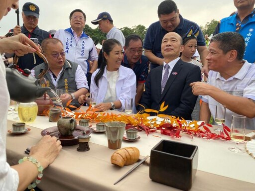 韓國瑜現身南投茶博 千人茶會共品好茶