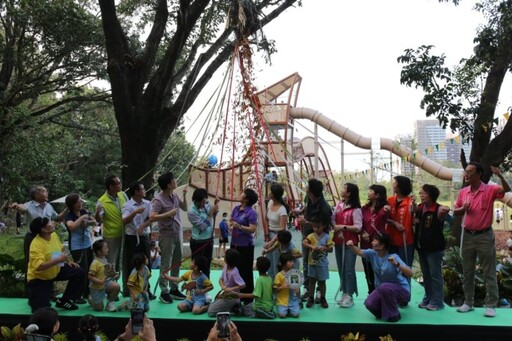 劉世芳出席高雄都會公園共融遊戲場啟用 開啟孩子與自然共舞的歡樂新天地