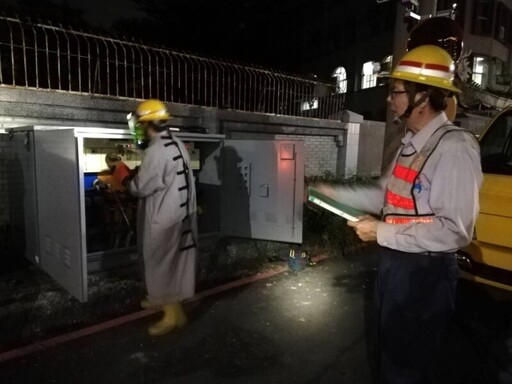 高市左營區線路開關故障 台電高雄區處迅速搶修18:35全部復電