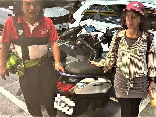 租借機車不見了 北門警助夫妻迅速尋回