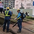 高雄輕軌加強路口軌道區清潔維護喜迎春節運量高峰