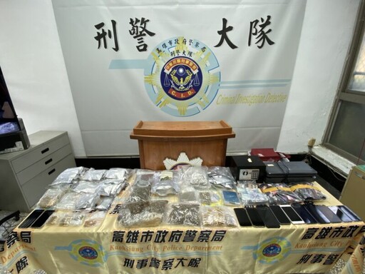 高市刑大破小蜜蜂販毒集團 查獲500萬毒品連續收押嫌犯7名