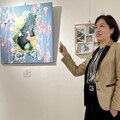 自在精靈師生公益畫展開展 善款助乾坤宮修繕