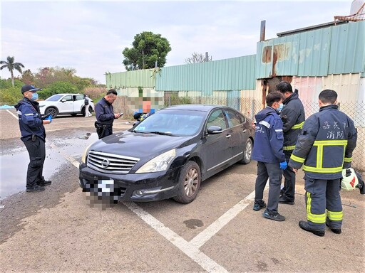 女童遭鎖老舊車內 北興警與消防合力救援