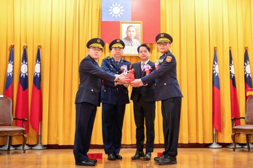 竹市警局卸新任分局長交接 邱臣遠勉全力以赴 打造市民安心的宜居家園