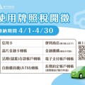 汽機車使用牌照稅4/1開徵 竹市稅務局e化繳稅抽萬元商品券