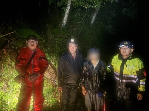 男子獨攀九份二山迷途 警消冒雨搜山成功救援