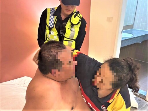 旅館跌倒動彈不得 八掌警消合力暖心救援男子
