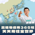 許智傑打造高雄航空新紀元 高雄機場週週飛365班！