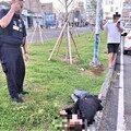 睡臥安全島 北興警關懷醉男揪感心