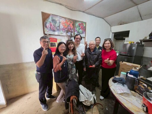 南投榮服處深入偏遠山區 送暖103歲獨居老榮民