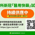 高雄126家醫療院所新冠「醫用快篩」及公費抗病毒藥物量能充足