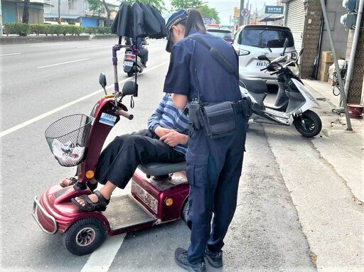 老翁騎車迷航 北鎮警助平安護返