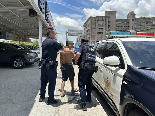 外出尋兒險中暑 北興警關懷老翁載返家