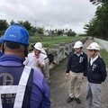 林欽榮副市長視察大遼排水防洪牆加高 要求全力趕工減輕當地水患