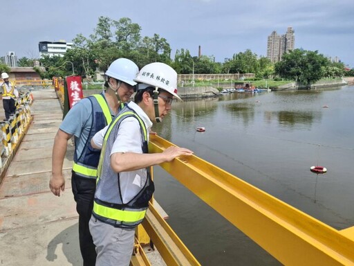 林欽榮副市長視察九如橋改建工程工進及防汛整備