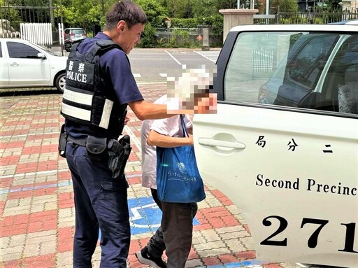 探訪親人卻迷途 長竹警暖心助老婦團圓