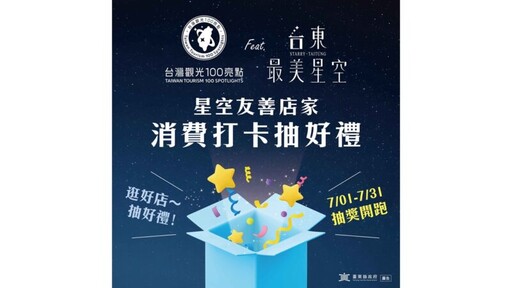 台東縣府攜手觀光署打造「最美星空」活動 七月限定優惠抽萬元大獎