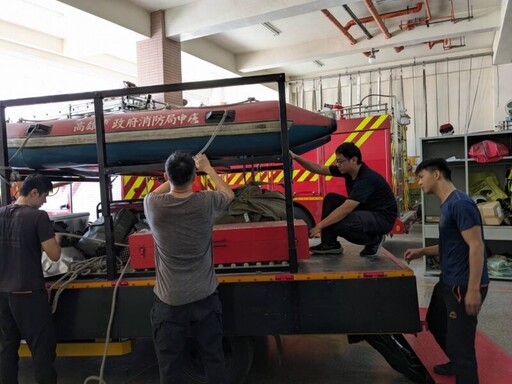 颱風季即將到來 中庄分隊防汛整備及訓練