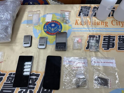 高雄警方查獲毒品逮三名毒販 攔截價值50萬安非他命