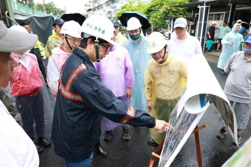 陳其邁市長視察燕巢防颱應變 確保防汛準備順暢