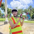 火焰蟲非營利幼兒園師生祈求好天時 為盤花公園親製晴天娃娃