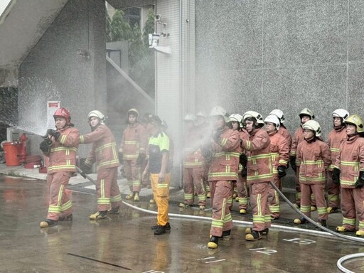 落實ESG共創永續 8家企業認養竹市消防教育訓練基地設施