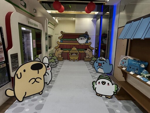 貓貓蟲咖波郵票及聯名商品發行 臺南郵局打造咖波網美牆