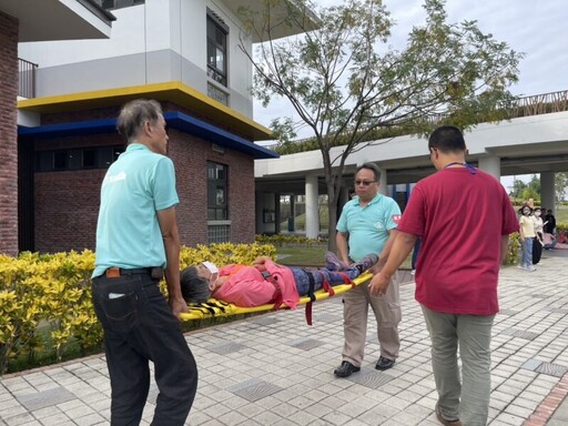 西拉雅管理處聯手官田消防分隊實兵辦理「熱氣球活動安全演練」