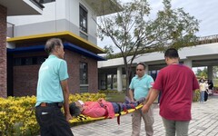 西拉雅管理處聯手官田消防分隊實兵辦理「熱氣球活動安全演練」