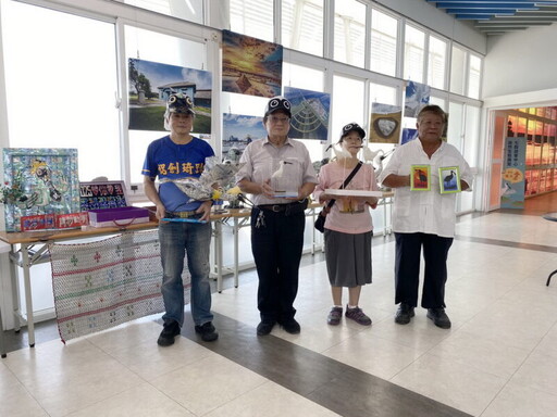 台南黑面琵鷺文創藝術展 吹糖、剪紙、鋁罐人文創作品七股展出