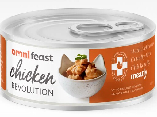 培植肉也進軍寵物食品市場？英國Meatly與寵物食品公司Omni推出首款人造雞肉寵物食品