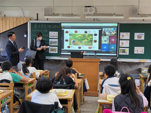 台日學童共享在地風味午餐!打拋肉與豆乳味噌湯跨國上桌 深化食育與農業交流