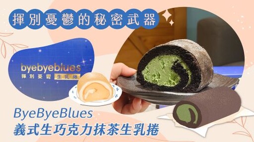 揮別憂鬱的秘密武器：ByeByeBlues義式生巧克力抹茶生乳捲