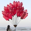 金門海廢再利用 空飄浮球裝置藝術突顯海洋保護問題