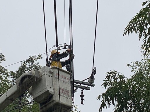 強颱凱米造成新竹停電31,038戶 台電新竹處全力搶修復電率99.9％