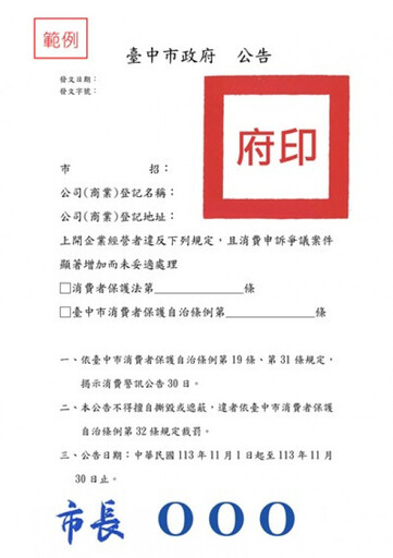 全國首創消費警訊新制打擊不良業者 依不當手法規避者最重處10萬元