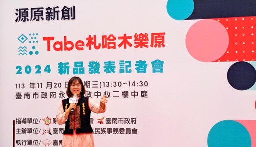 Tabe札哈木樂原新品開箱 南市府攜手嘉藥推原民商品產業化