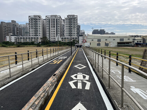 臺南市永康東橋一路臨時便道(原自行車道)12月25日開放通行