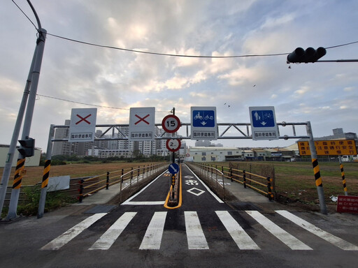 臺南市永康東橋一路臨時便道(原自行車道)12月25日開放通行