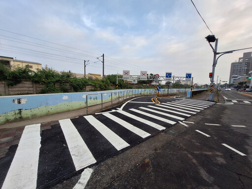 臺南市永康東橋一路臨時便道(原自行車道)12月25日開放通行