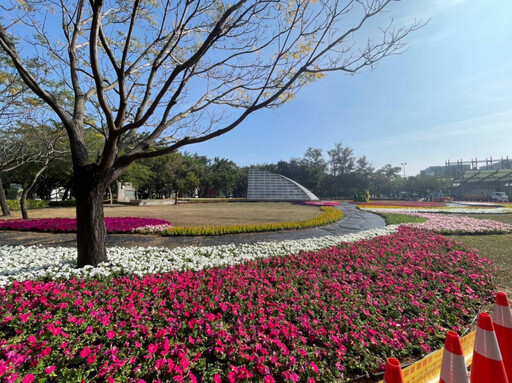 龍騰蛇舞慶新年! 南瀛綠都心、永康公園妝點花藝邀走春