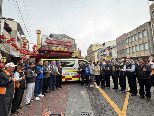 大埔福德祠捐贈救護車 市長感謝信眾齊心守護市民健康